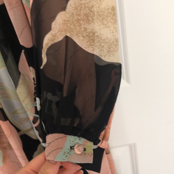 Lulus black floral print maxi dress - Picture 8 of 11